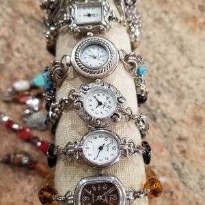 Watch LOT/,many beautiful pieces!!!.The beads are great if you recreate jewelry.